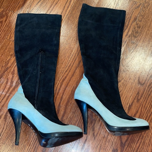 Stephane Kelian Shoes - Suede Mid calf high boots 8